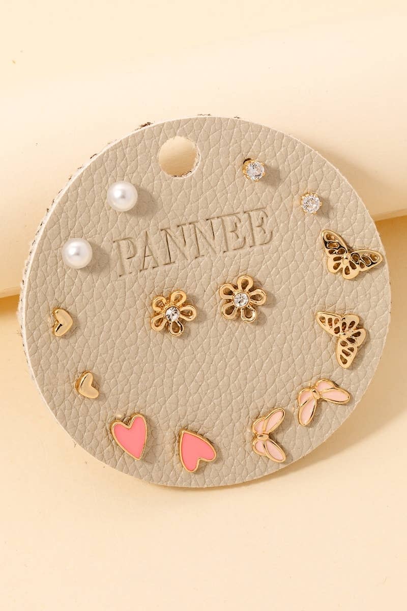 Assorted Stud Earrings Set