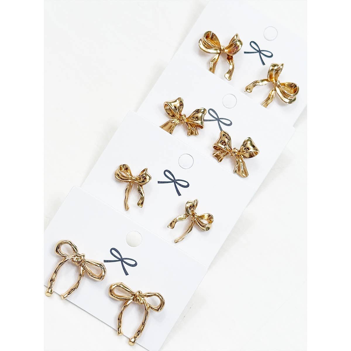 Gold Bow Earrings