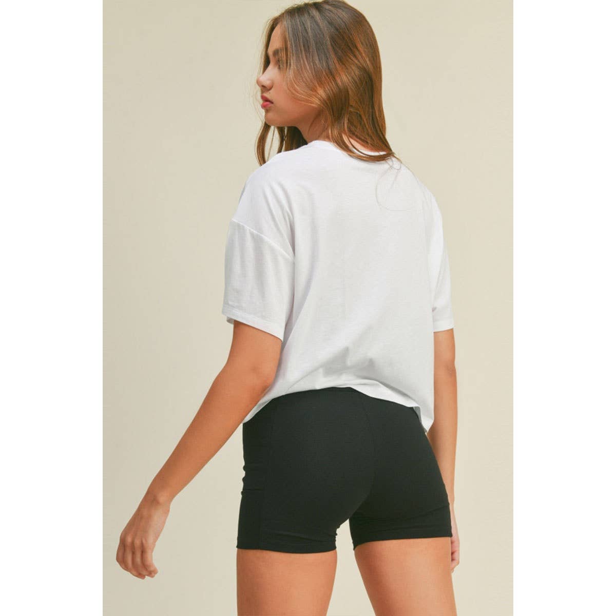 oversized boxy crop top