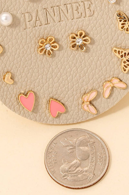 Assorted Stud Earrings Set