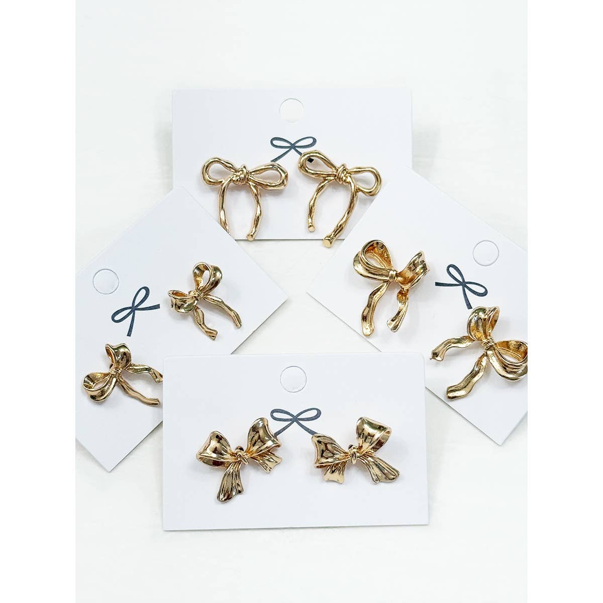 Gold Bow Earrings