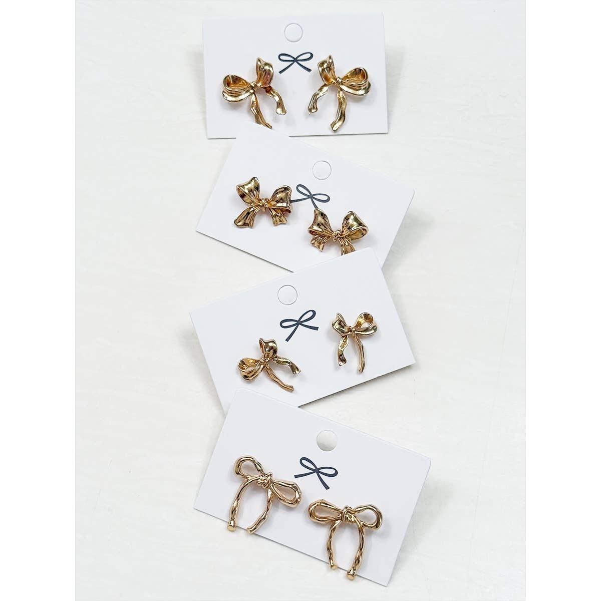 Gold Bow Earrings