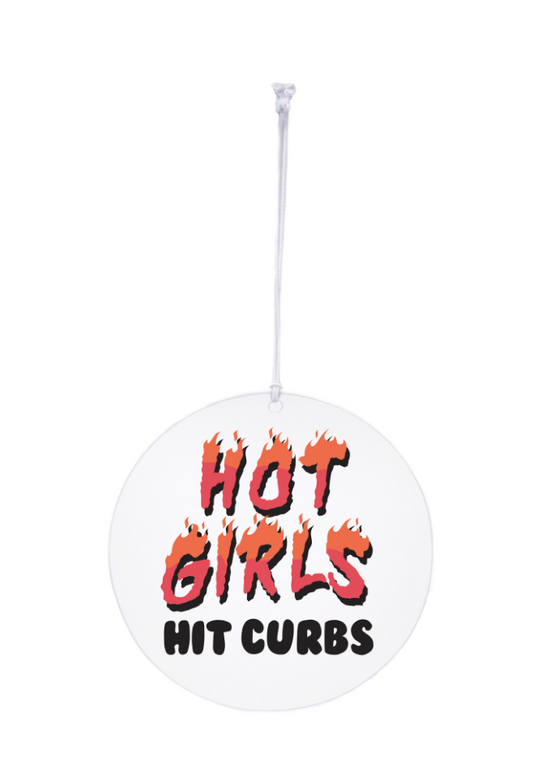 Hot girls hit curbs rearview mirror hanger