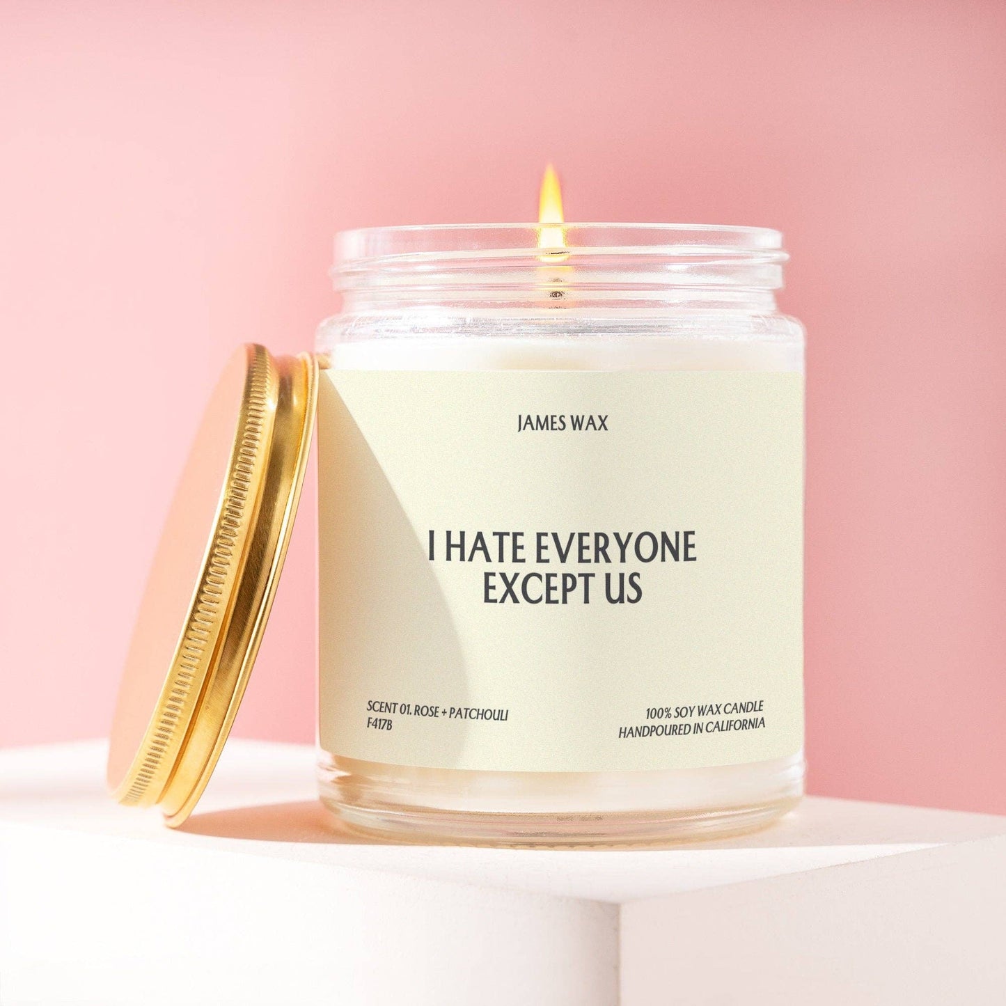 Hate Everyone Except Us Candle