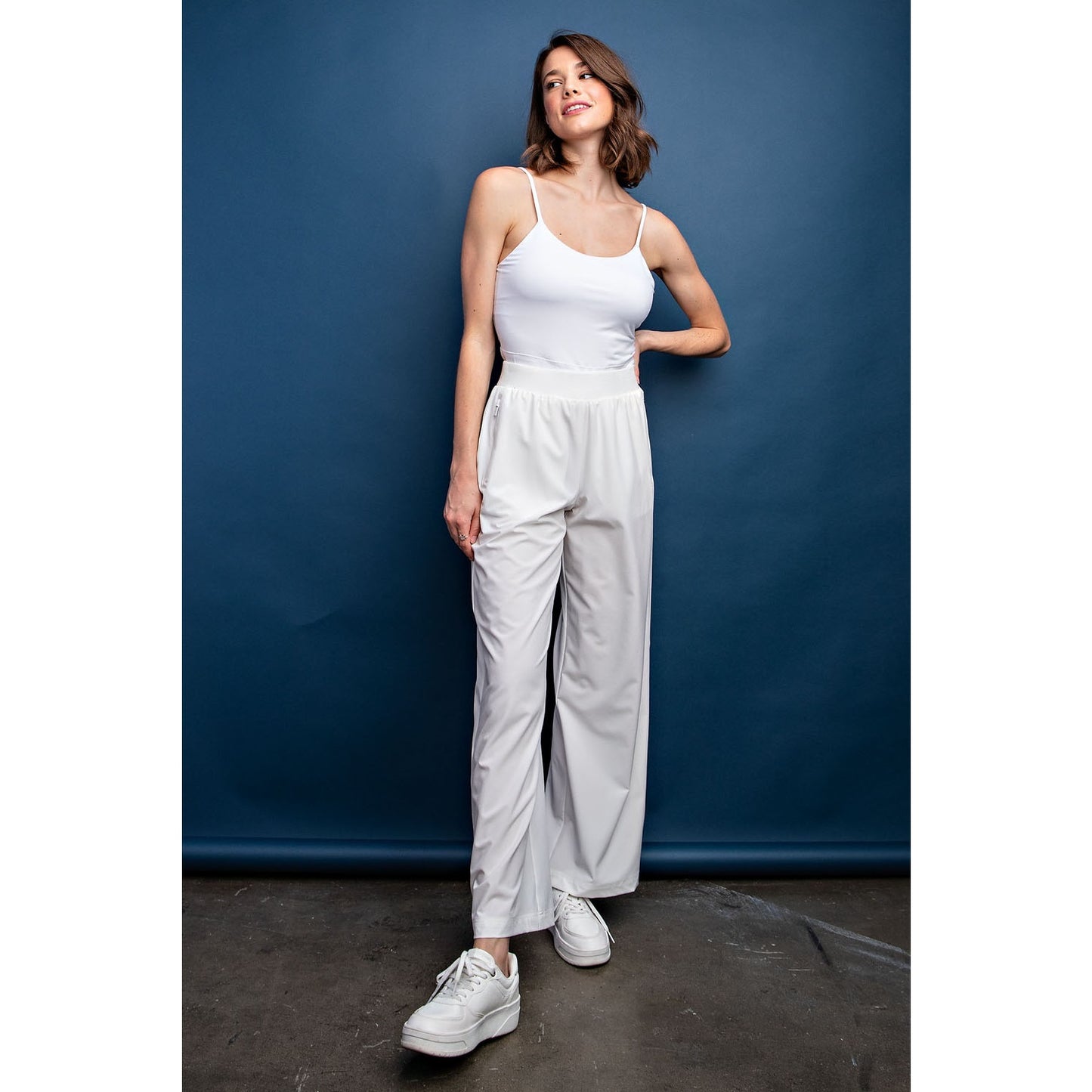 Poly Stretch Woven Fleece Straight Long Pant