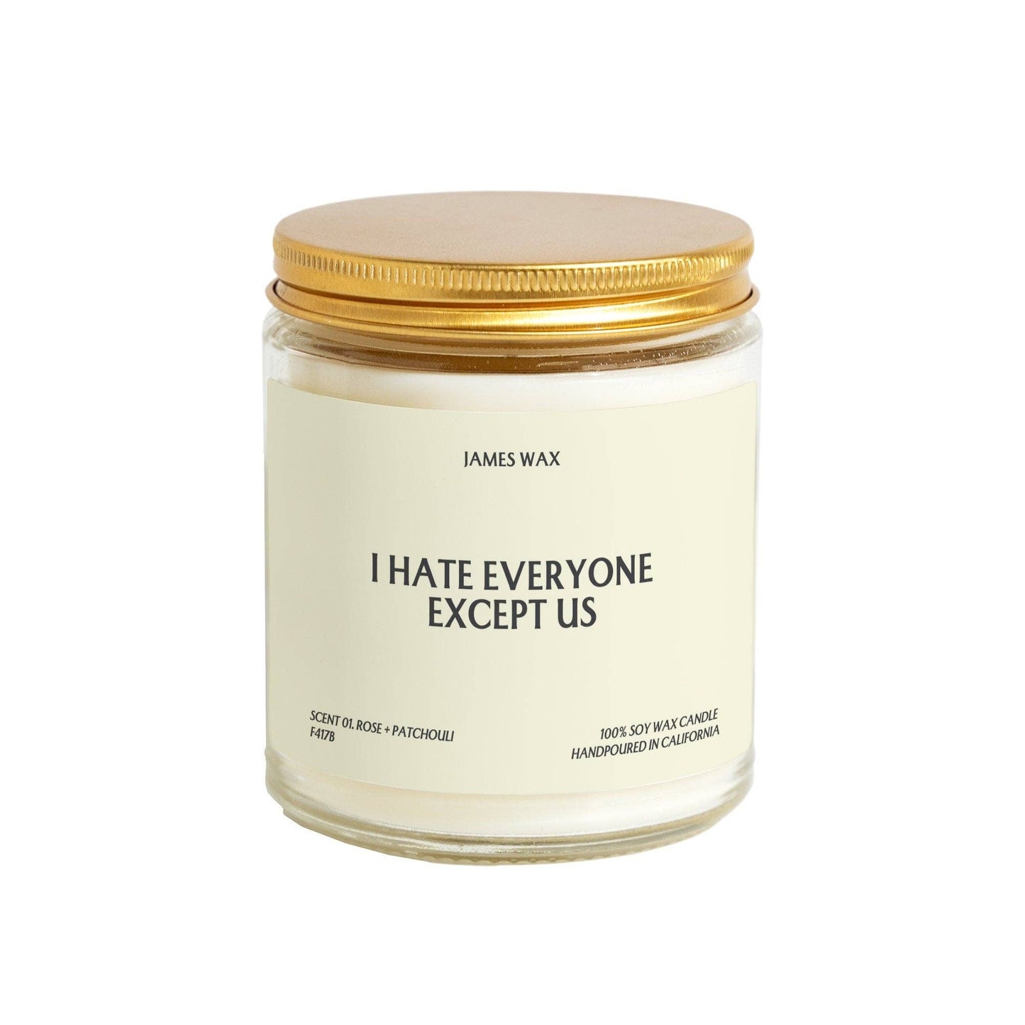 Hate Everyone Except Us Candle