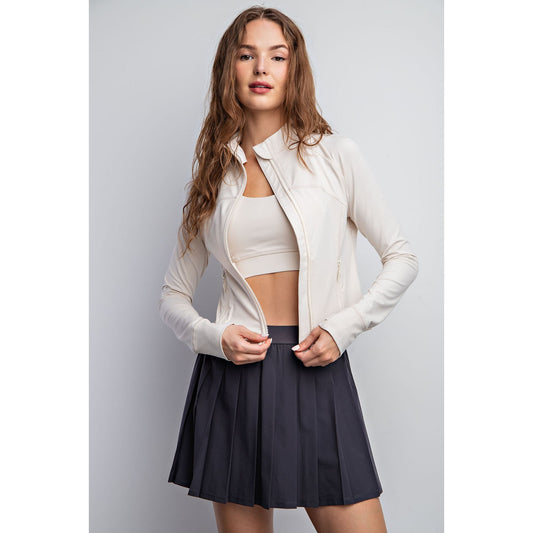Butter Long Sleeve Crop Define Jacket