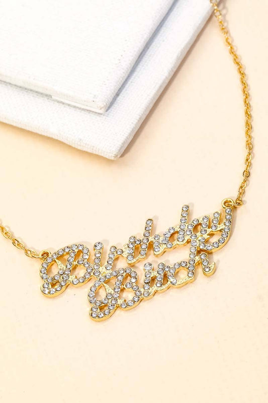 Birthday B**ch Necklace