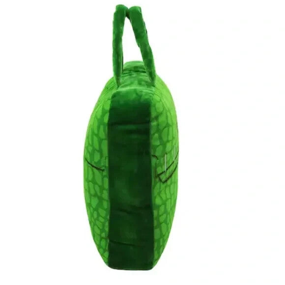Green purse pillow