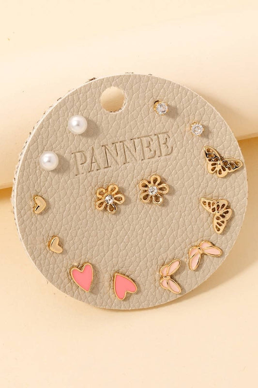 Assorted Stud Earrings Set