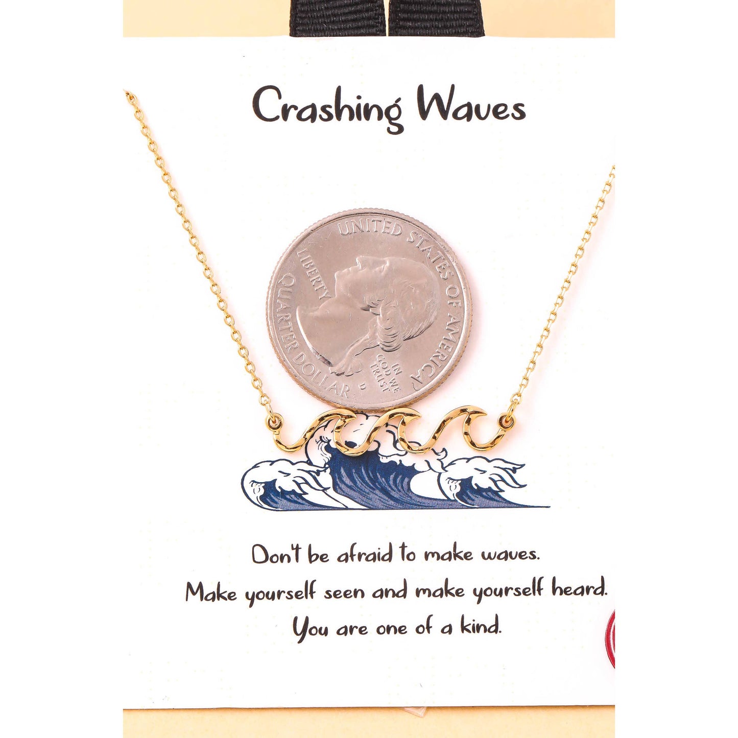 Crashing Waves Pendant Necklace