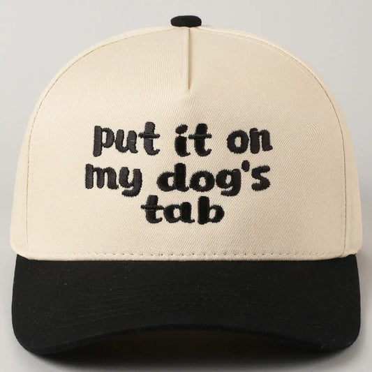 Put It On My Dog's Tab Two Tone Trucker Hat