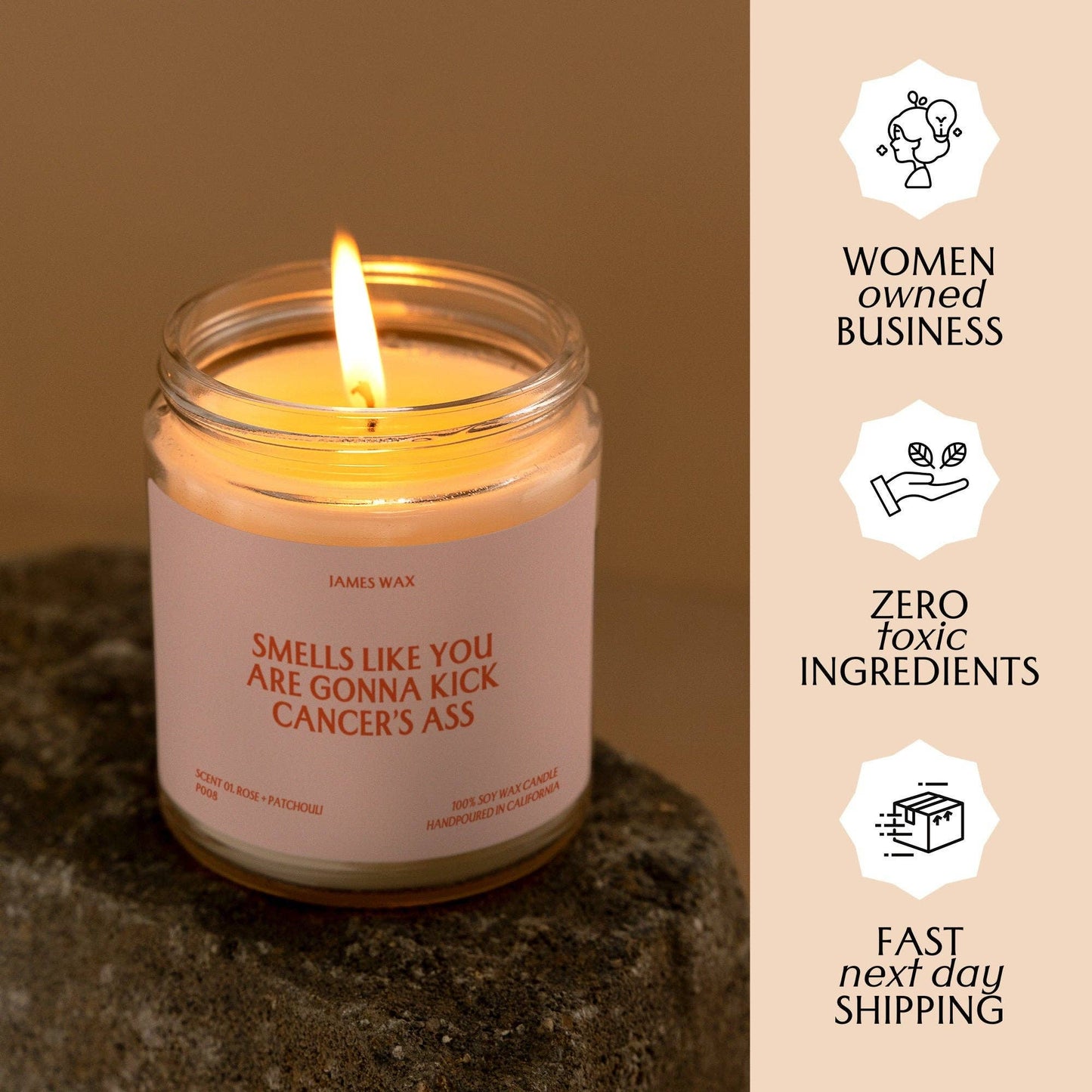 Cancer Warrior Candle