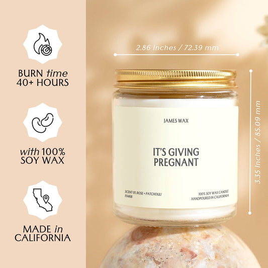 It’s Giving Pregnant Candle