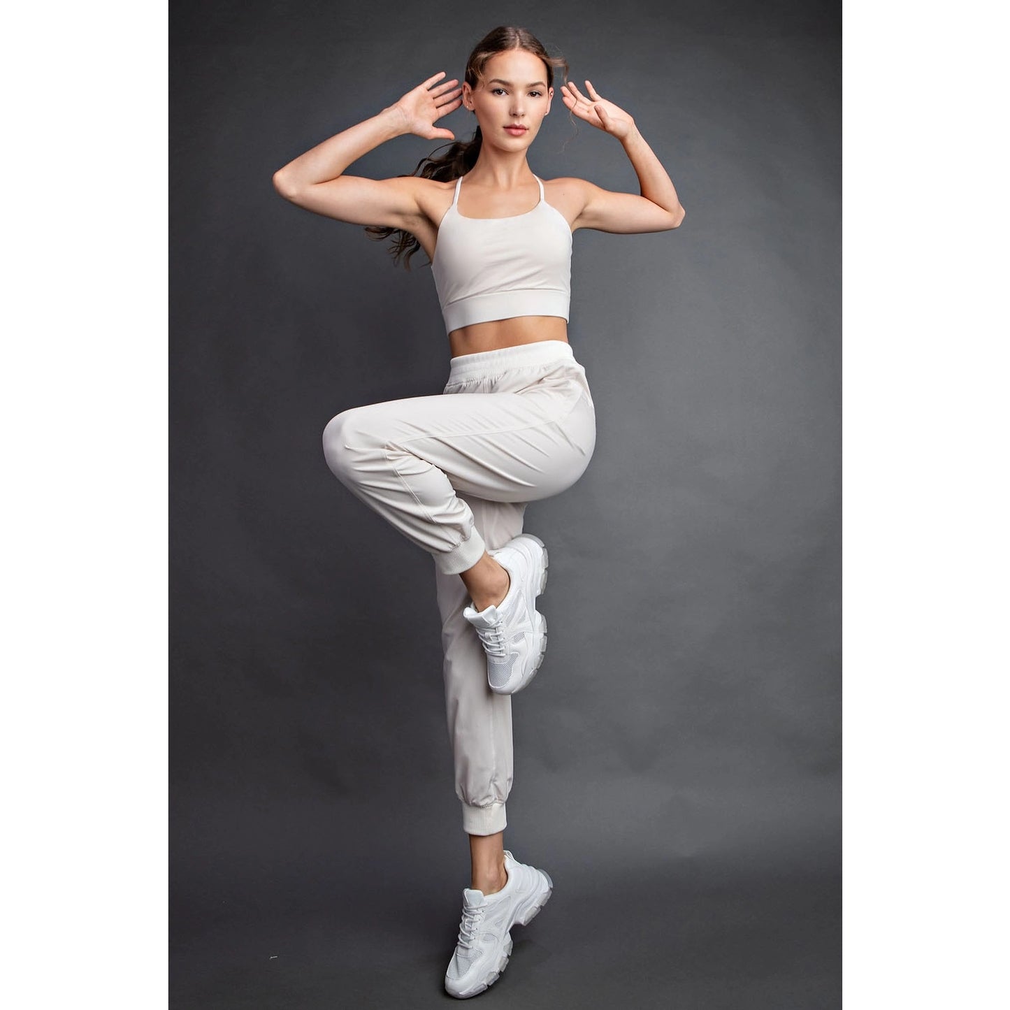 Oxford St Woven Dance Studio Mid Rise Jogger Pants