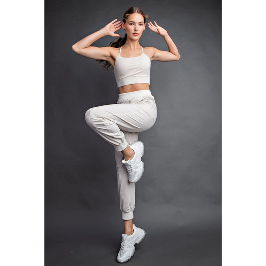 Oxford St Woven Dance Studio Mid Rise Jogger Pants