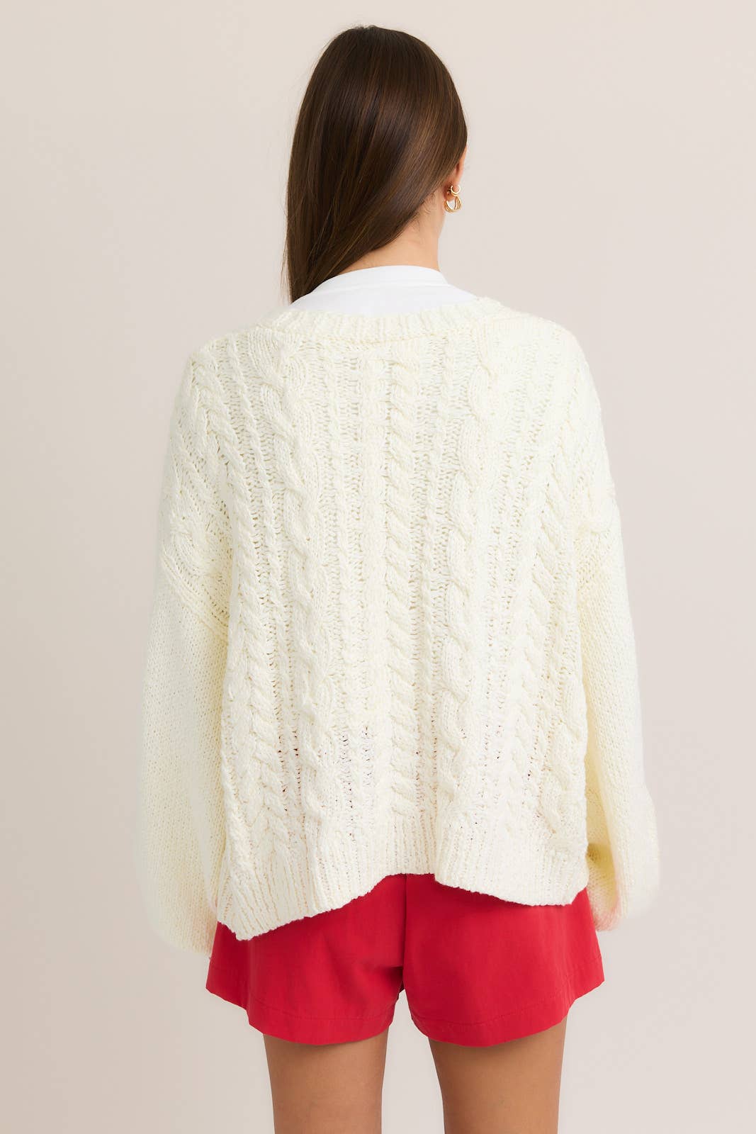 Front tie cardigan