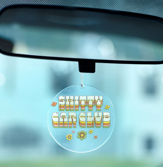 Shi**y car club rearview mirror hanger