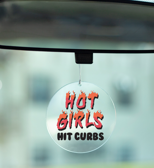 Hot girls hit curbs rearview mirror hanger