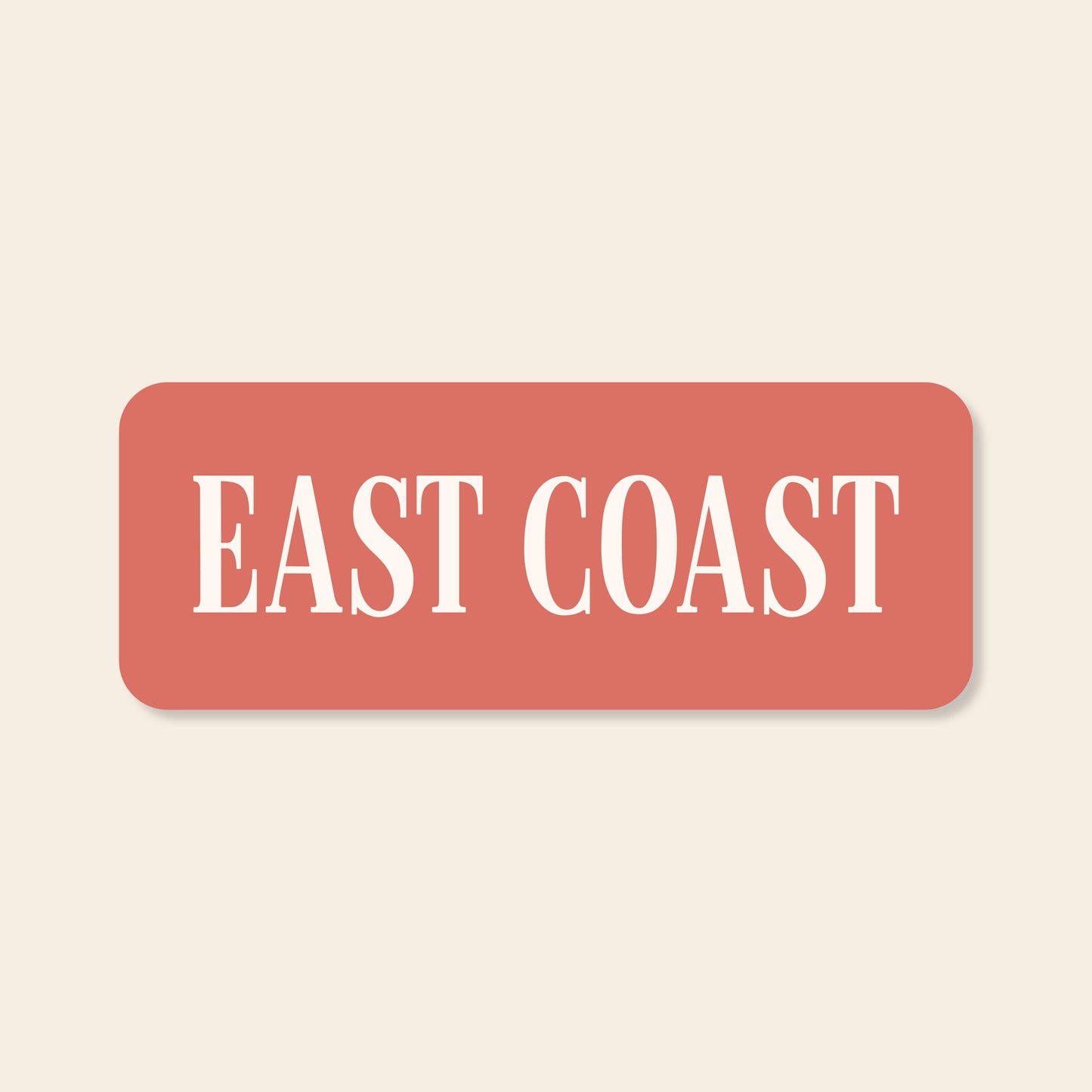 East Coast Sticker