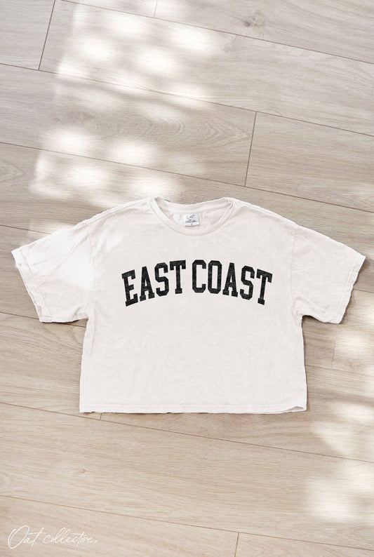 EAST COAST Cropped Graphic tee