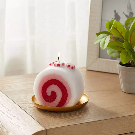 Swirly candy candle